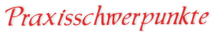 Praxisschwerpunkte